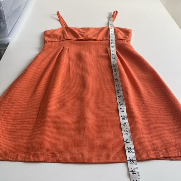 Vintage 90's Odessa Orange Plaid Mini Dress  Size 6 - Picture 13 of 15